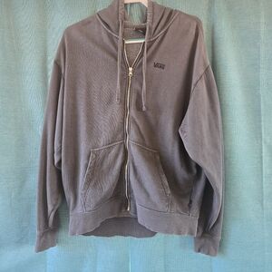 Vans Men's Charcoal Zip-Up Sweater